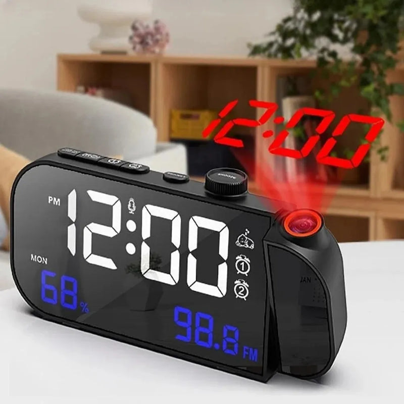 Digital mirror Protection Alarm clock