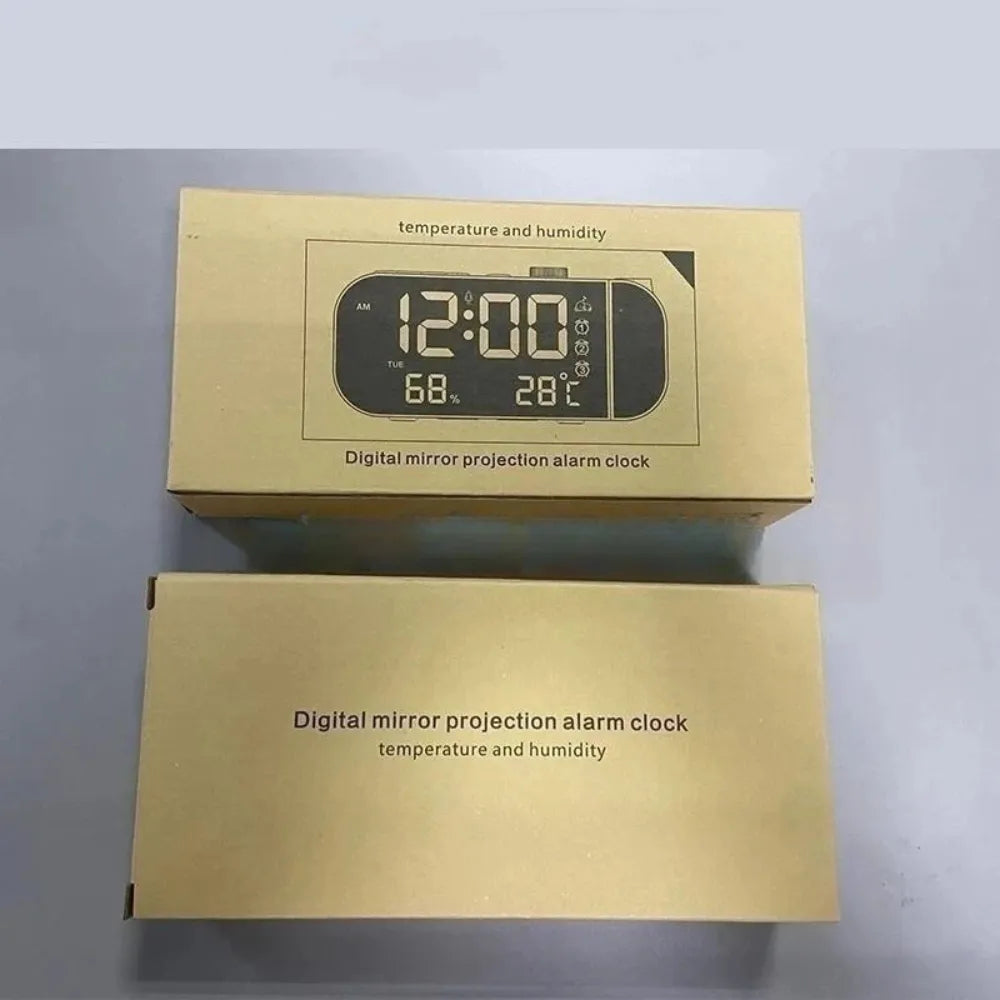 Digital mirror Protection Alarm clock