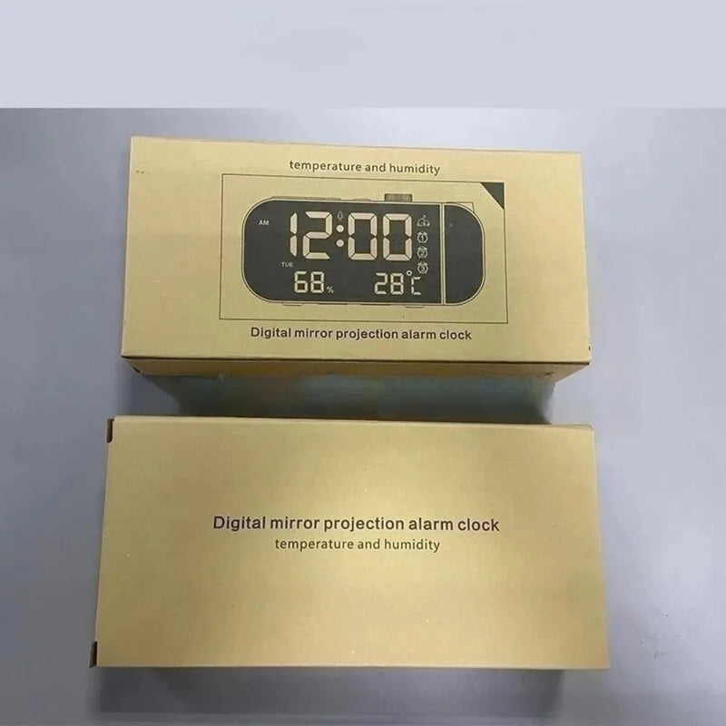 Digital mirror Protection Alarm clock