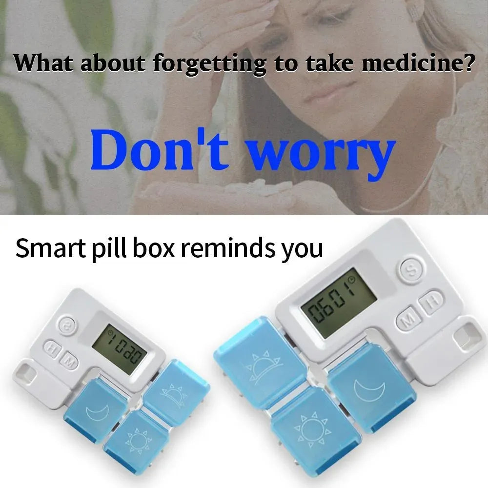 Pill box Portable Alarm pill Box