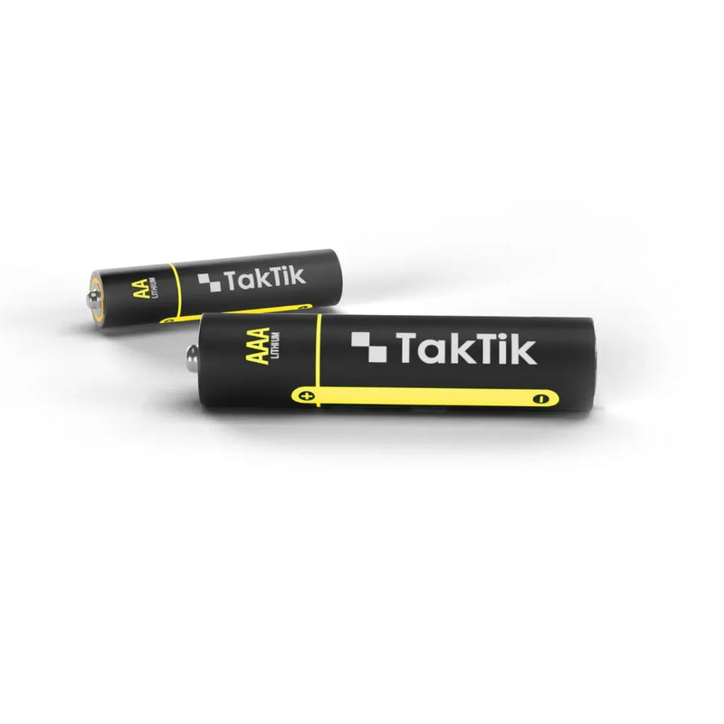 Taktik PowerPods AA & AAA Batteries with Charging Case - Black