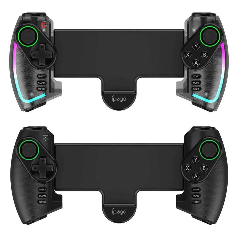 iPega Wireless rectactable controller with colorful lighting