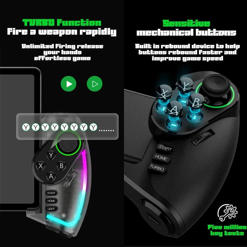 iPega Wireless rectactable controller with colorful lighting