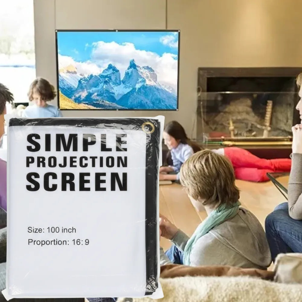 Foldable Projector Screen Foldable 100 inch