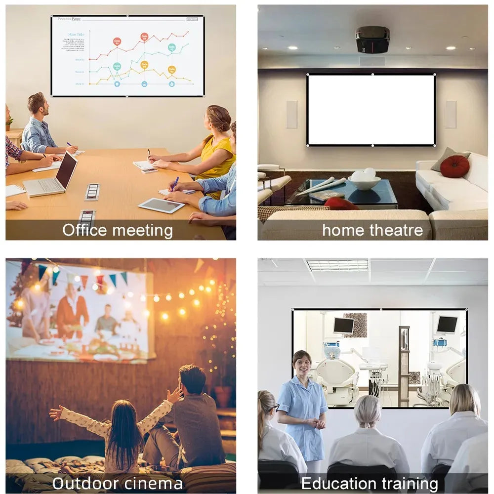 Foldable Projector Screen Foldable 100 inch