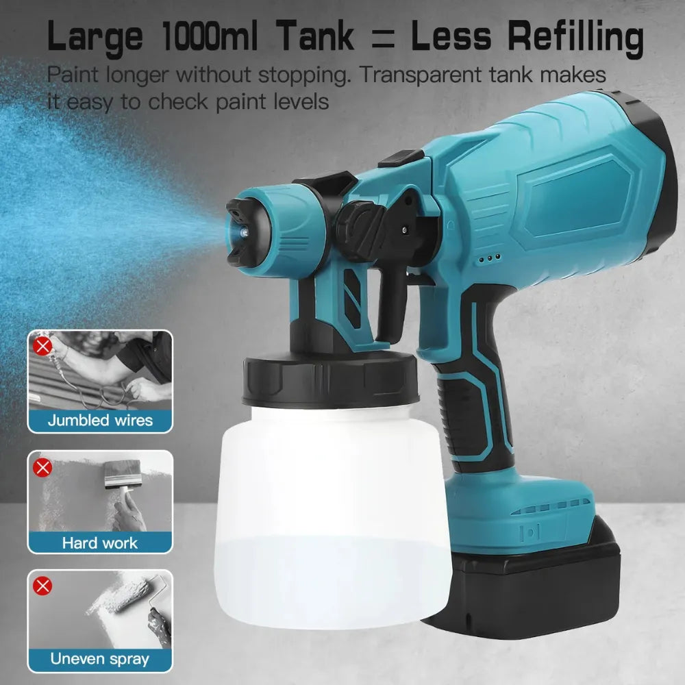 Paint Spray Gun Double Battery