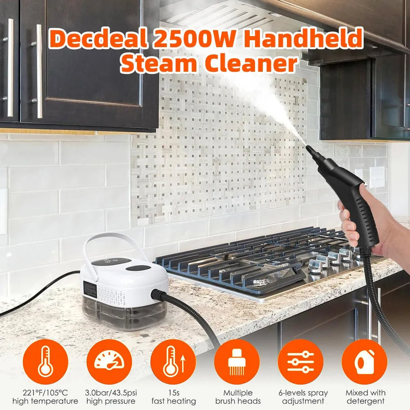 High Pressure Electric Steam Cleaner – 2500W
