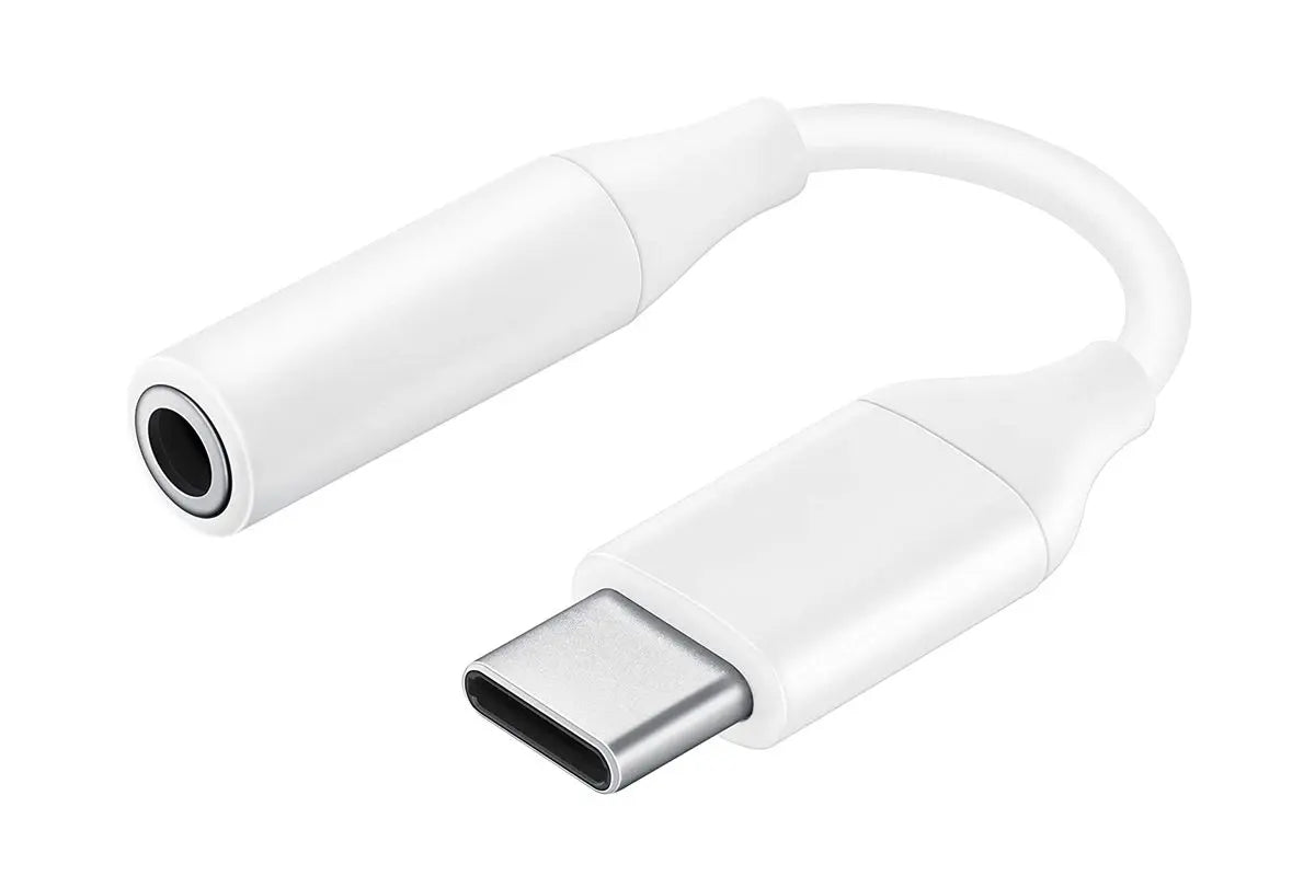 Samsung USB-C to Headset Jack Adapter 24bit/192kHz Compatible to Smartphones and Tablets – White