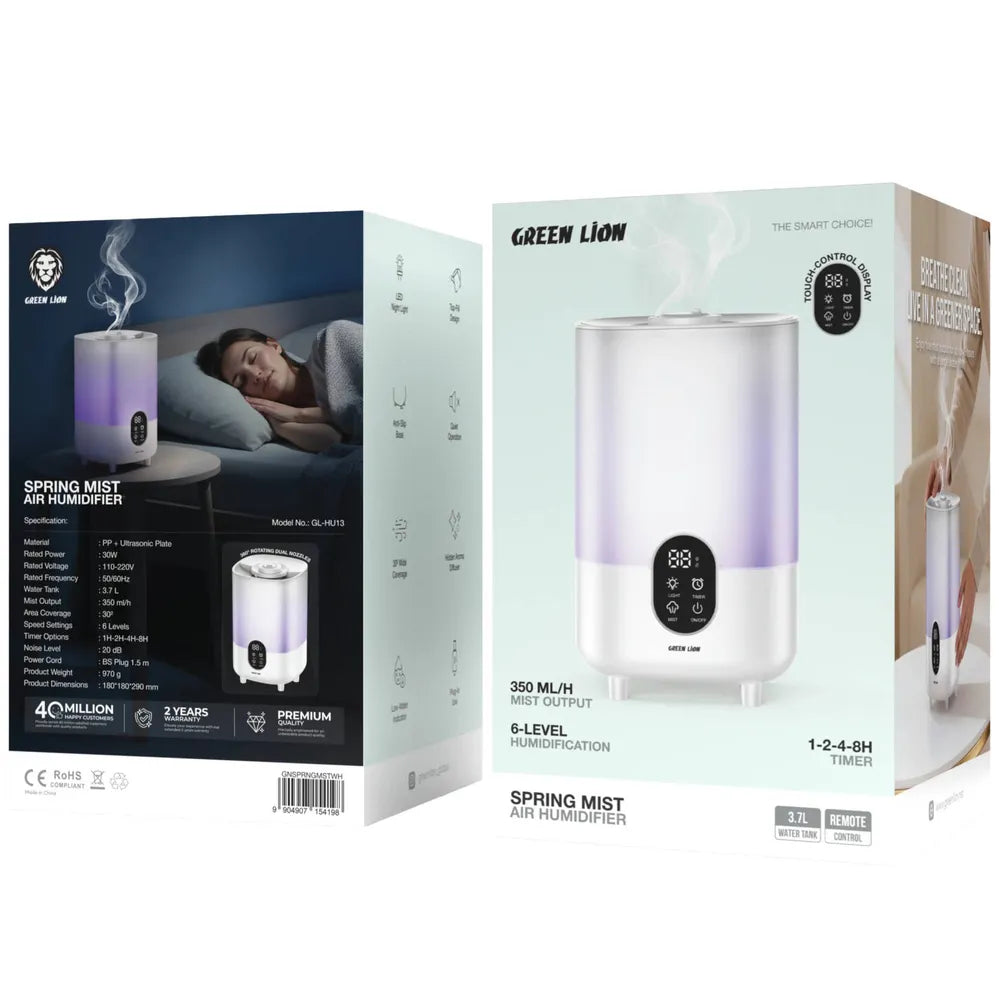 Green Lion Spring Mist Air Humidifier - White