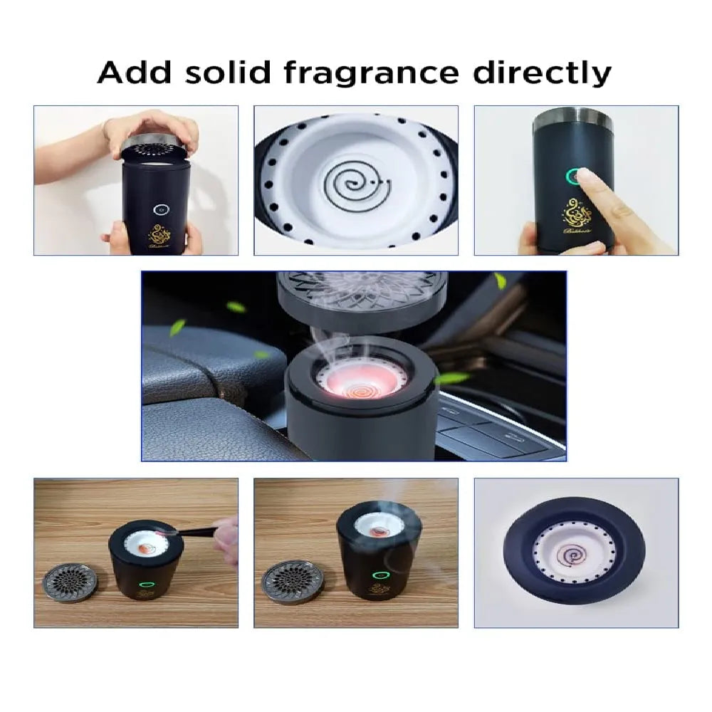 Bukhoor Electric Incense Diffuser Burner - Black