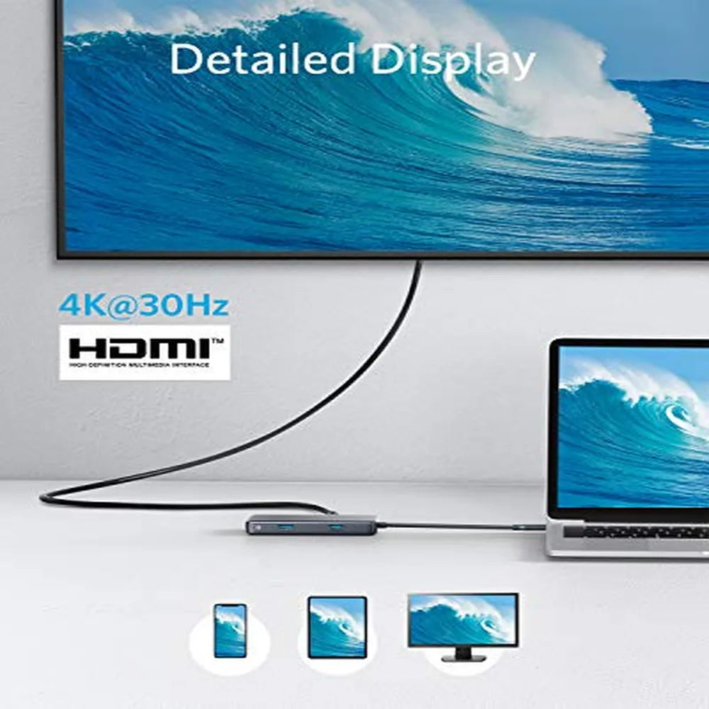 Anker A8352HA1 7-in-1 Premium USB-C Hub Adapter With 4K HDMI Output