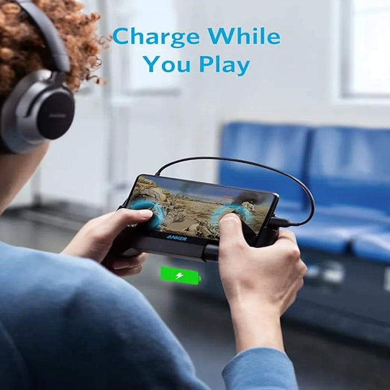Anker PowerCore Play 6K Mobile Game Controller 6700mAh Battery With Dual Charging Points