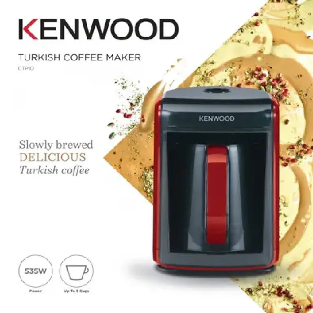 Kenwood Automatic Turkish Coffee Maker 5 Cups Plastic 535W