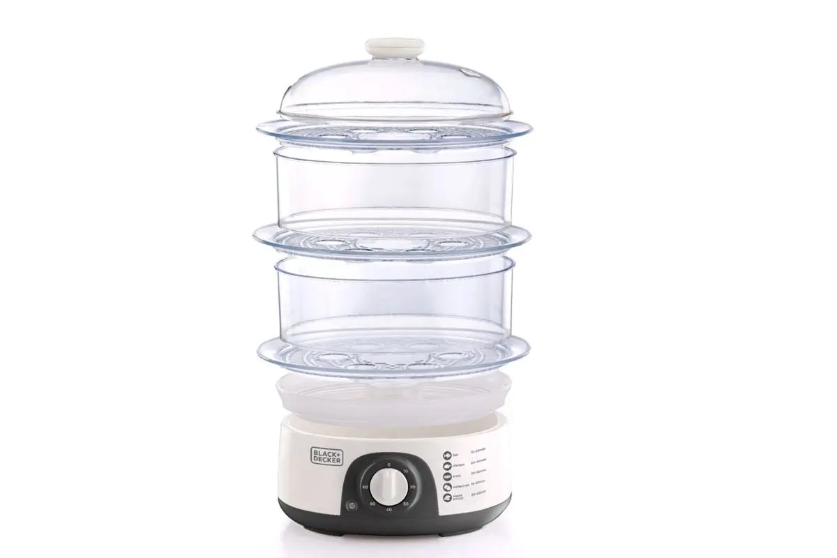 Black And Decker HS6000-B5 3 Tier Food Steamer - White