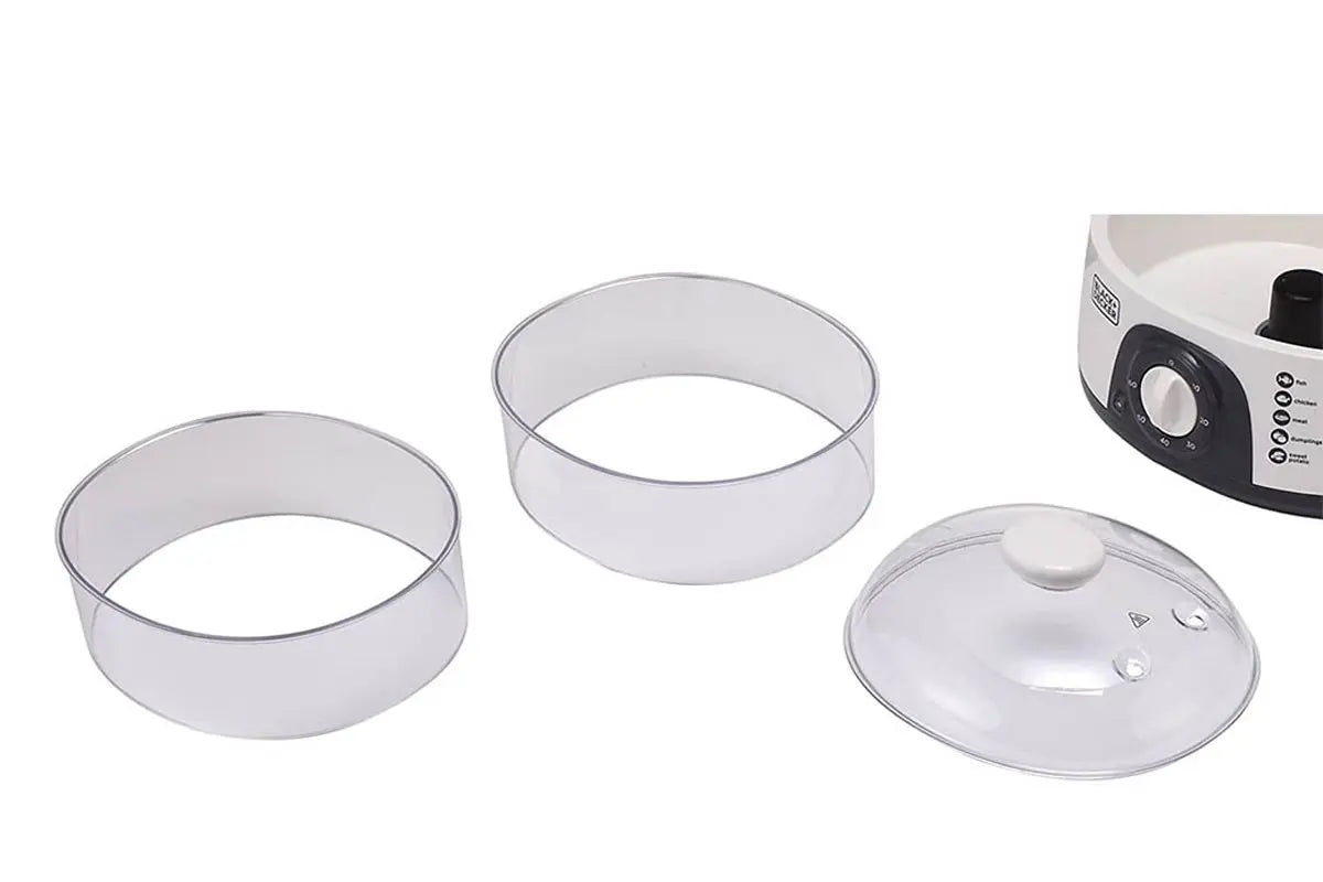 Black And Decker HS6000-B5 3 Tier Food Steamer - White