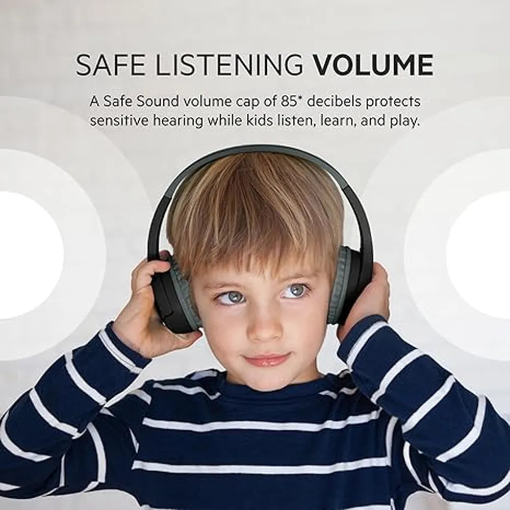 Belkin Soundform Mini Wireless Ear Headphones for Kids 30H Battery Life - Black