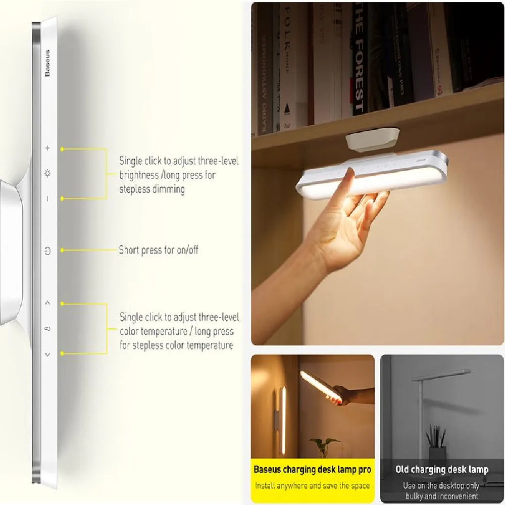 Baseus Magnetic Hanging LED Table Lamp 1800mAh Type-C Rechargeable