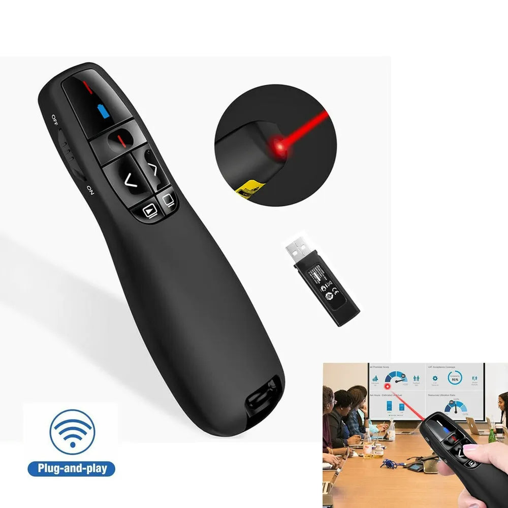 Logitech R400 Wireless Presenter 2 AAA Batteries 1050 Hour Battery Life