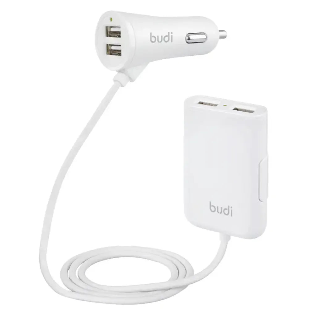 Budi 4 USB Ports Passenger Car Charger 41W