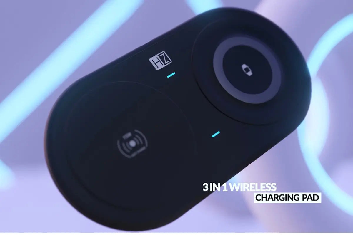 Heatz 2 In 1 Wireless Charger Black