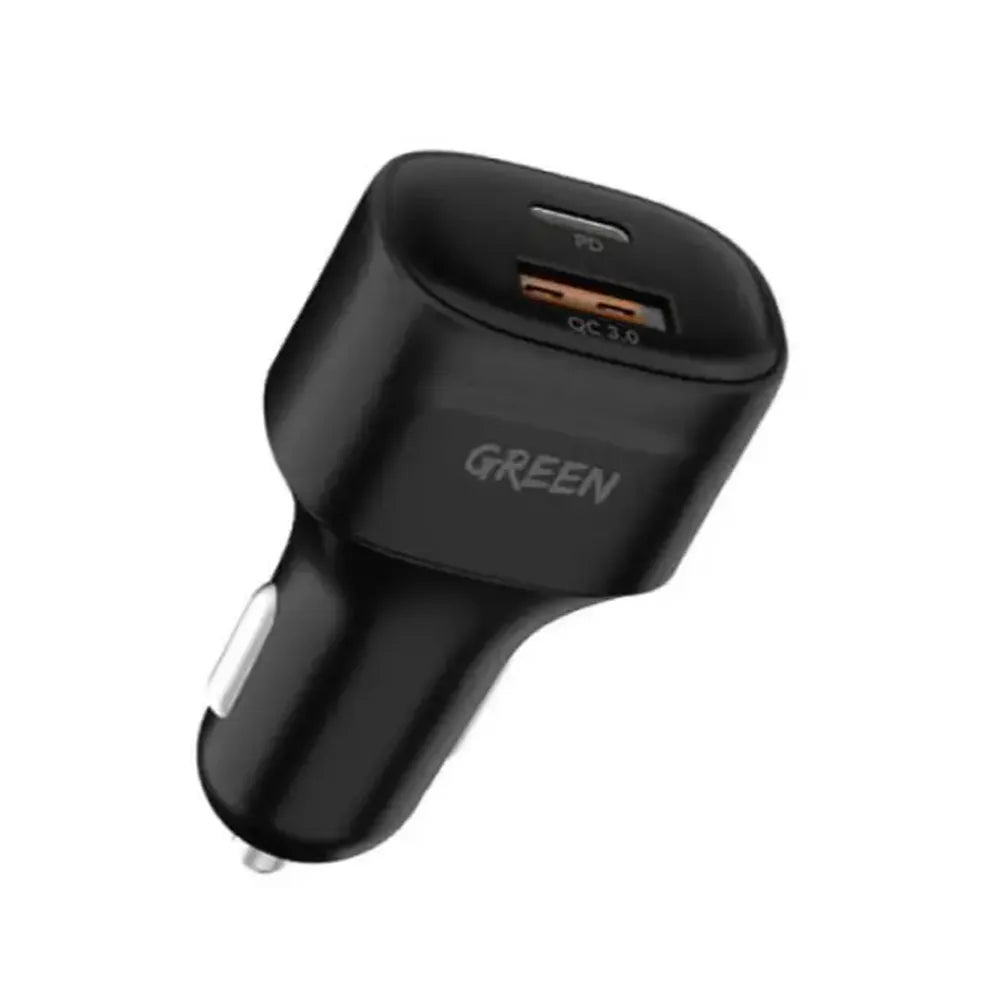 Green Lion Compact Car Dual Port USB Charger 20W