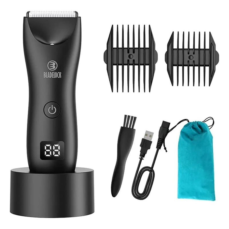 Bladelock Body Hair & Sensitive Area Trimmer with Advanced Skin Sensor and Charge Display Rechargeable Stainless Steel-2