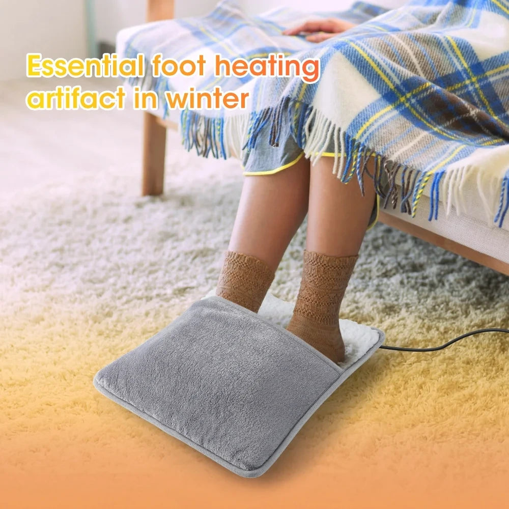 Ultra Plush Heated Foot Warmer - Soft Fleece, Adjustable Heat, Fast Warming-3