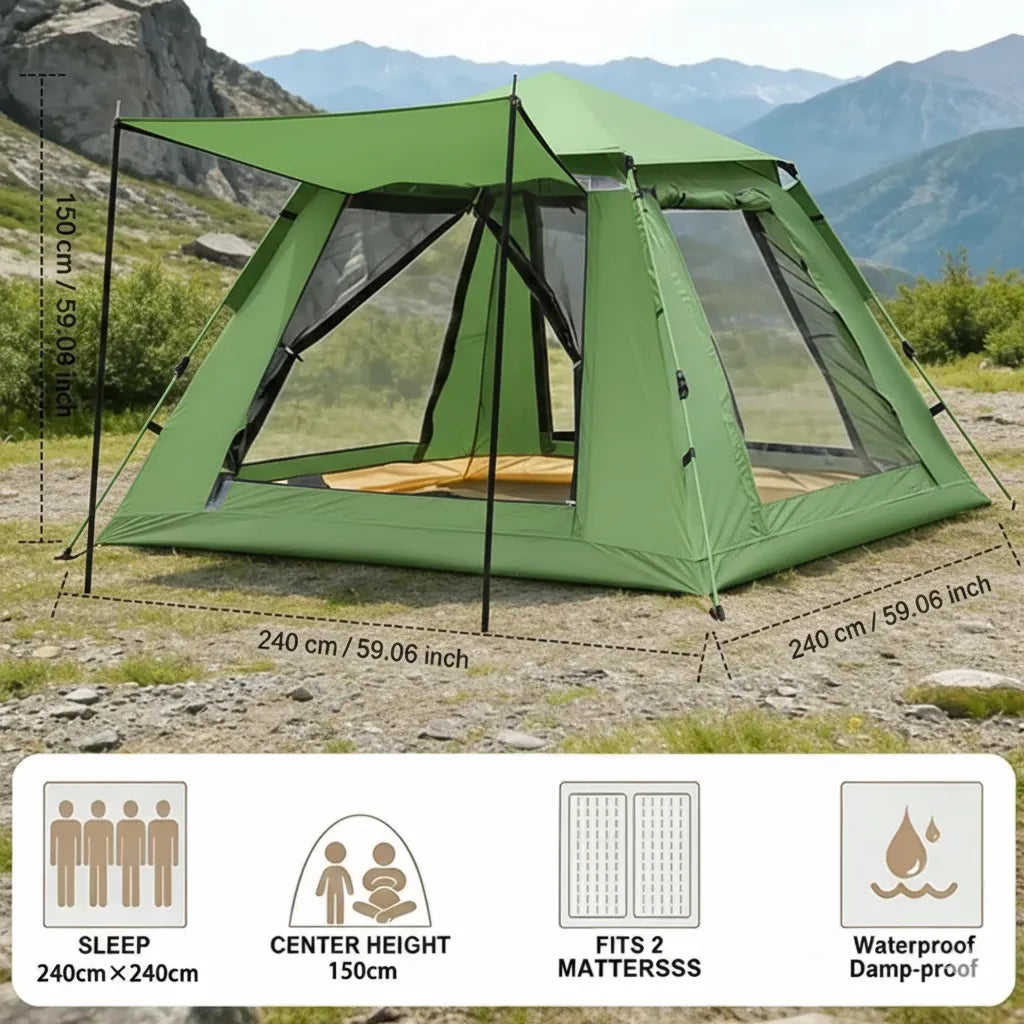 Camping Tent Green