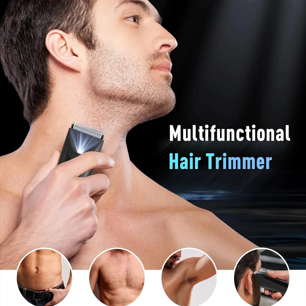 Bladelock Body Hair & Sensitive Area Trimmer with Advanced Skin Sensor and Charge Display Rechargeable Stainless Steel-3