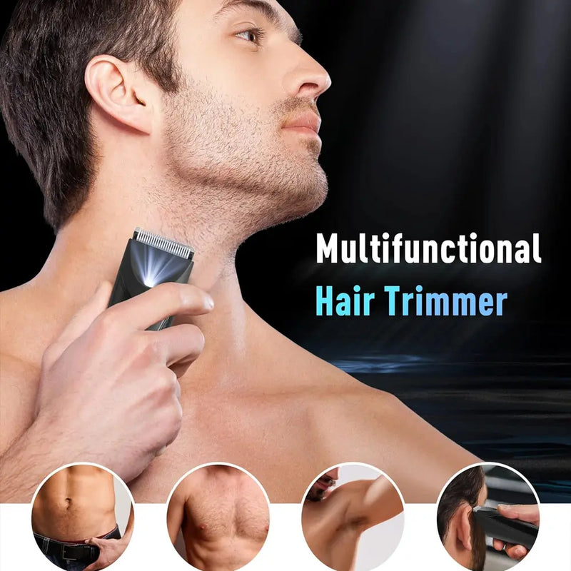 Bladelock Body Hair & Sensitive Area Trimmer with Advanced Skin Sensor and Charge Display Rechargeable Stainless Steel-3