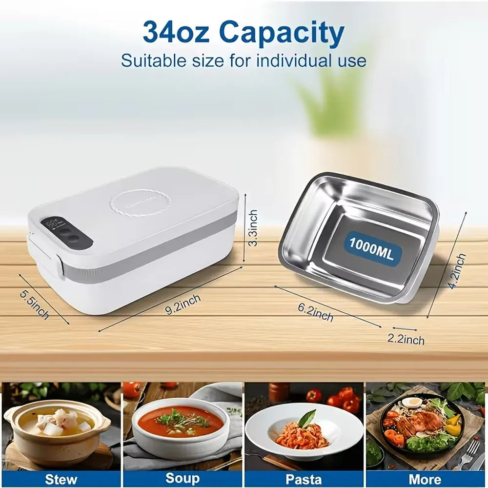 Portable Insulated and Heated Lunch Box