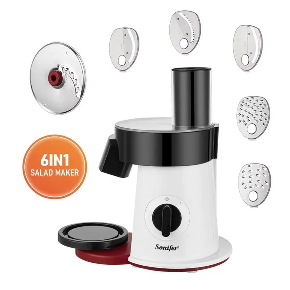 Sonifer 6 in 1 Premium Electric Multiifunctional Salad Machine 200W