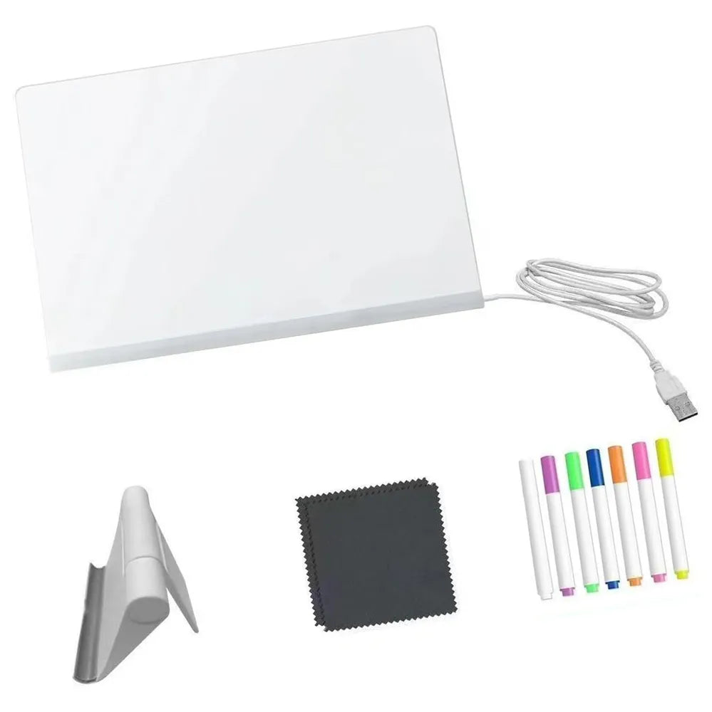 LED Notebook Board with Colorfull Pen
