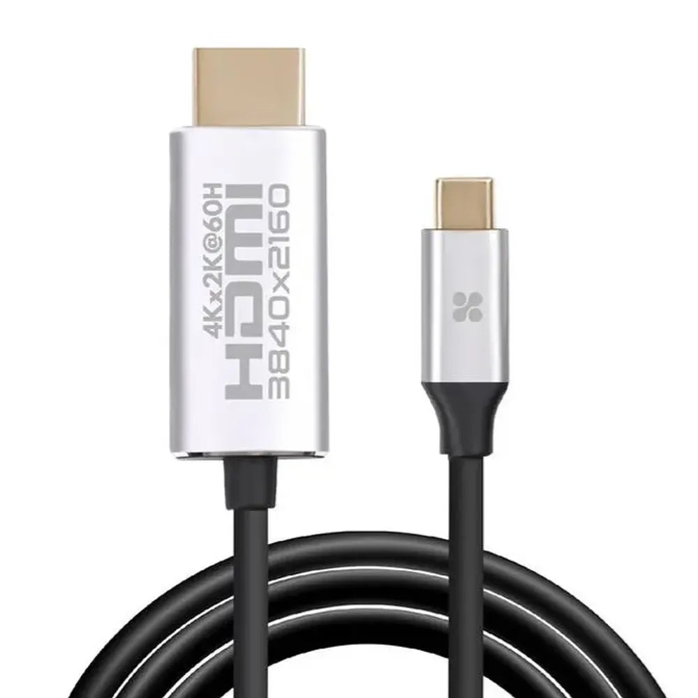 Promate USB-C to HDMI Cable 4K x 2K (60Hz) 1.8M – Grey