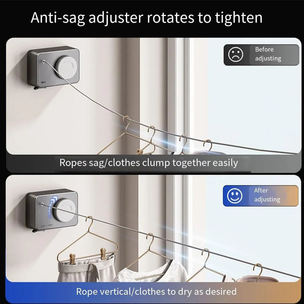 Retractable Washing Line for Drying Clothes Airer