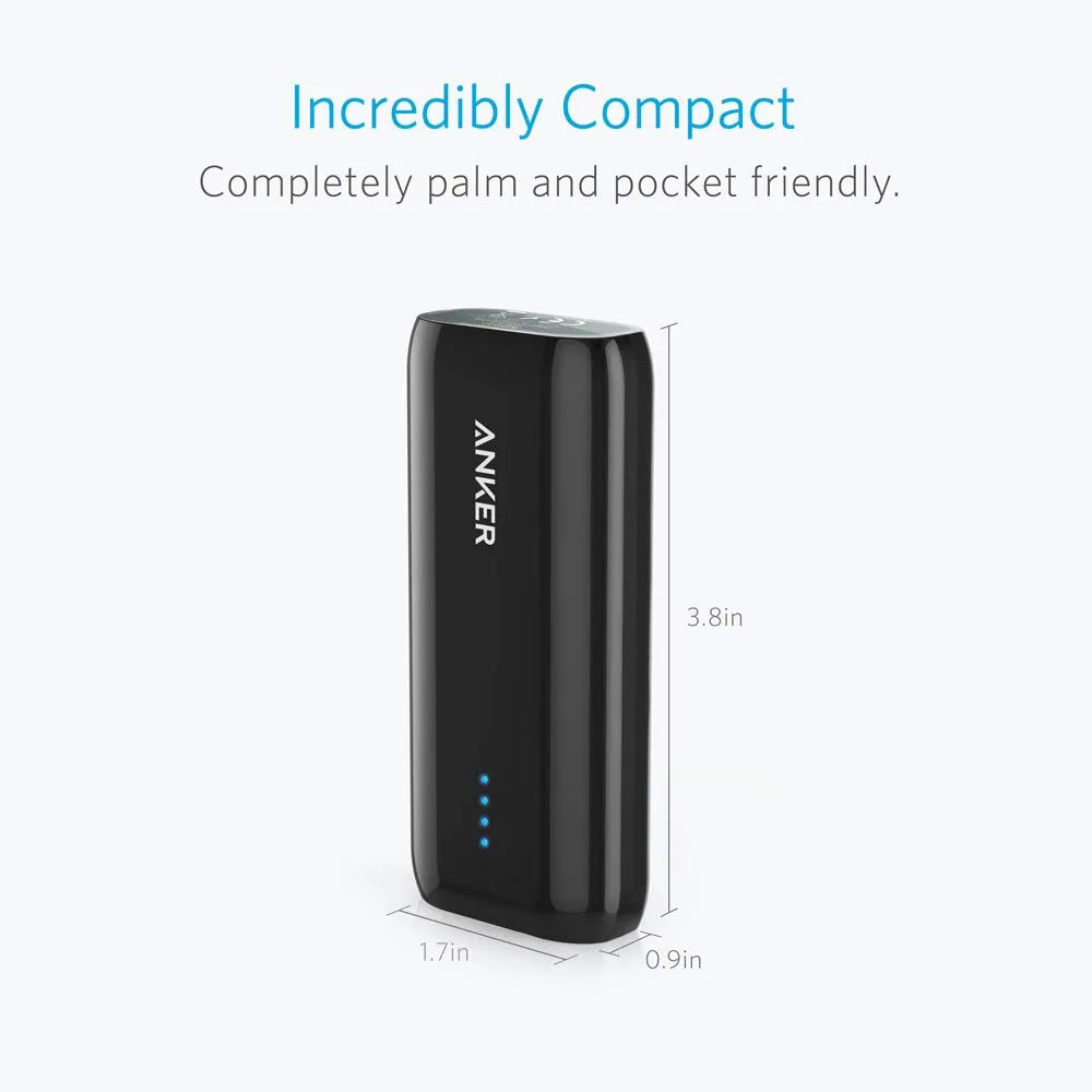 ANKER Astro E1 5200mAh External Battery USB 5V 1A - Black