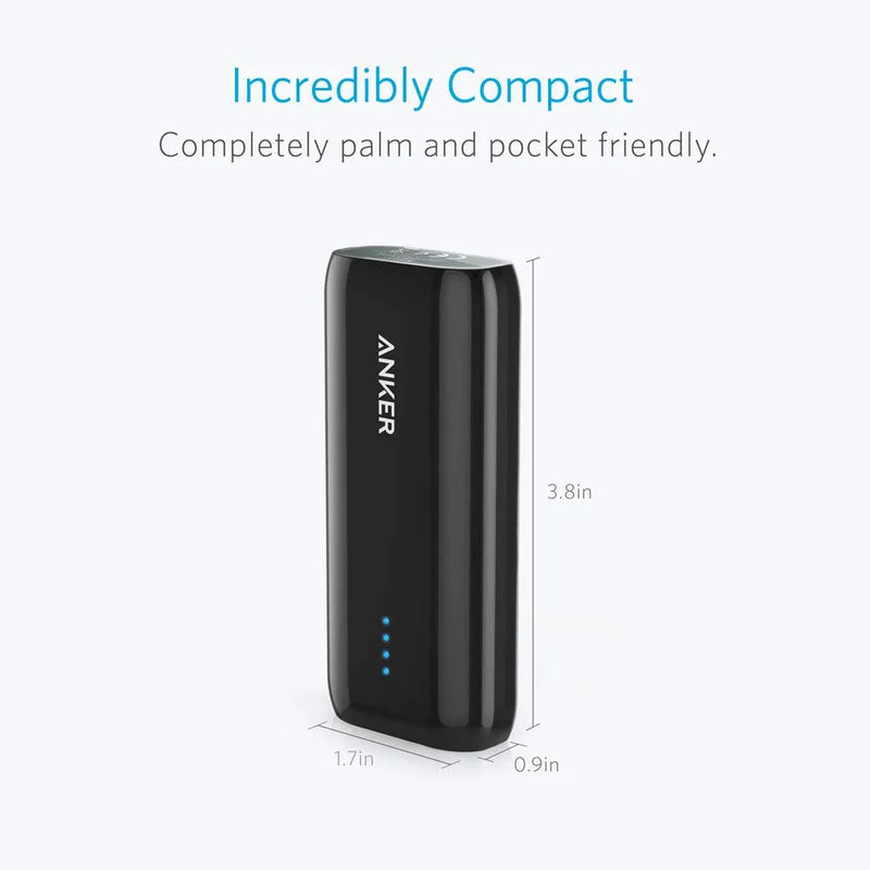 ANKER Astro E1 5200mAh External Battery USB 5V 1A - Black