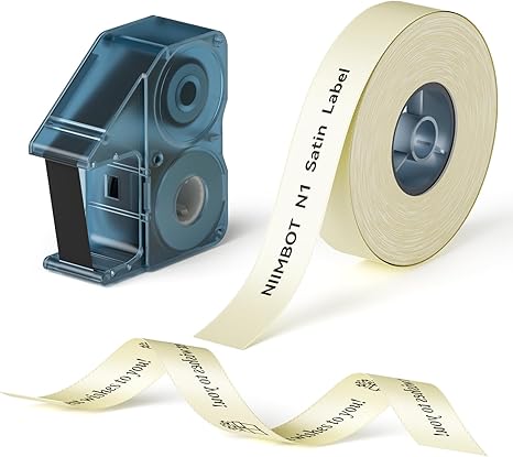 NIIMBOT N1 Satin Ribbon & Carbone Tape Set Color Beige