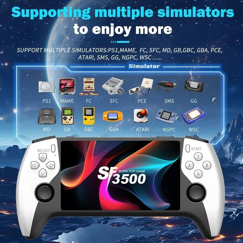 SF3500 Retro Handheld Game Console with Dual Joystick
