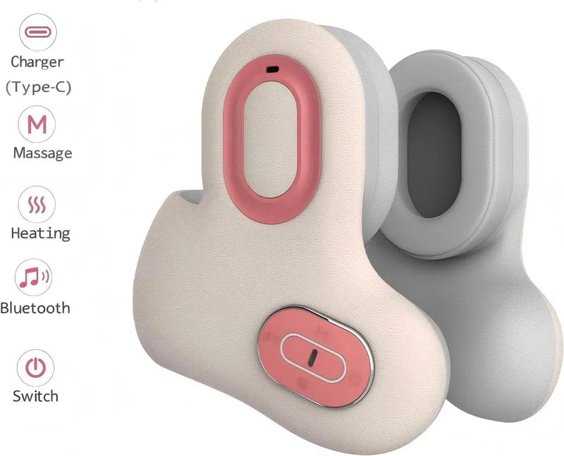 Rechargeable Intelligent Neck Massager with Heating, EMS Pulse & Bluetooth Music-3