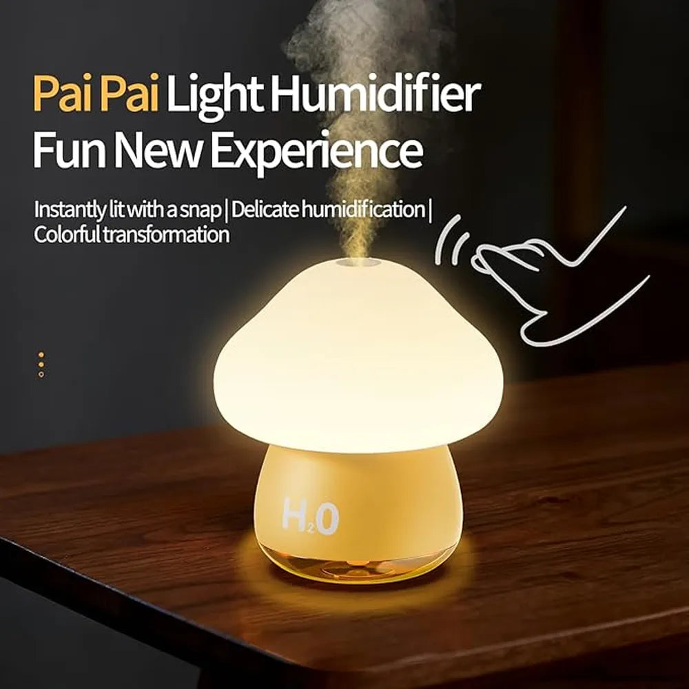 Mushroom Humidifier with Night Light