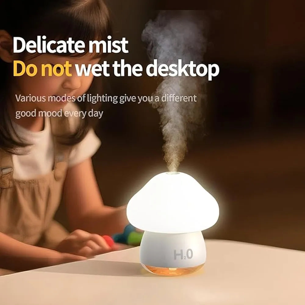 Mushroom Humidifier with Night Light