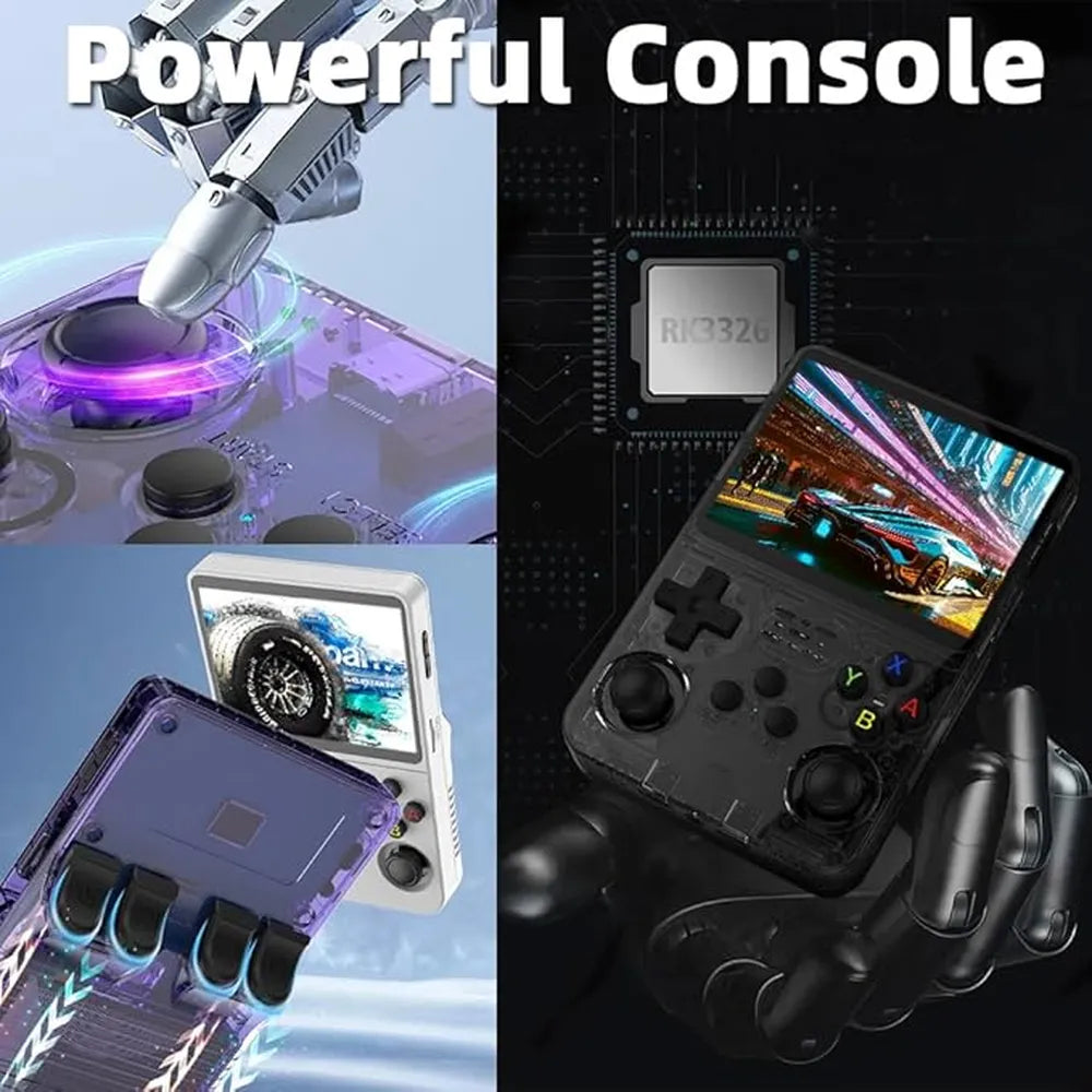 R36S handheld Gaming Console - Black