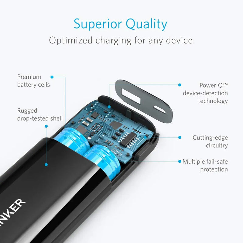 ANKER Astro E1 5200mAh External Battery USB 5V 1A - Black