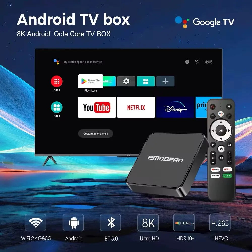 Emodern G1 Android 8K UltraTV Box