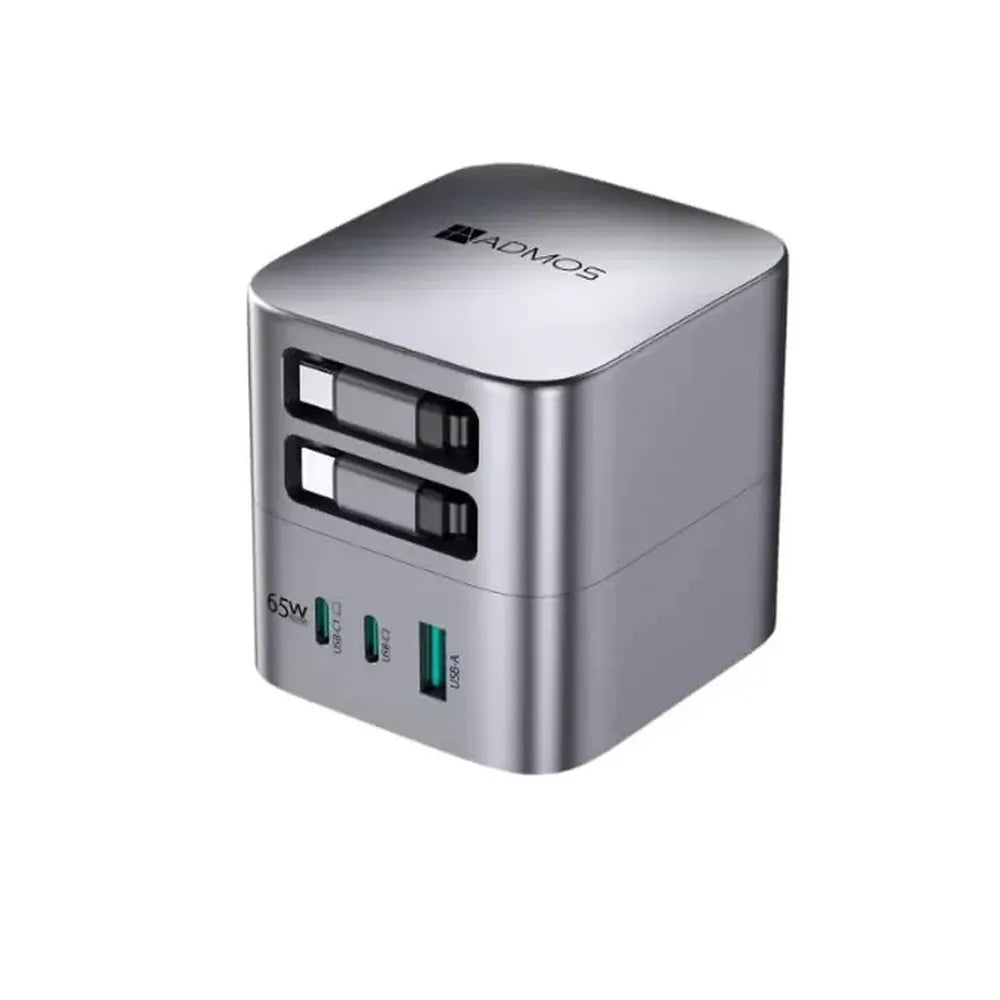 Admos 5-in-1 Multi-Port Fast 65W GaN Fast Charger