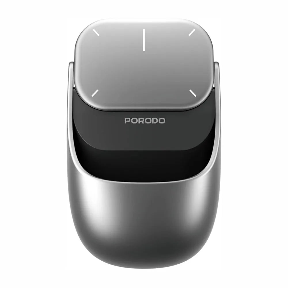 ماوس هوائي قابل للفصل من Porodo Vireo، لوحة لمس لاسلكية، DPI قابل للتعديل، بلوتوث، مؤشر ليزر، عمر بطارية طويل