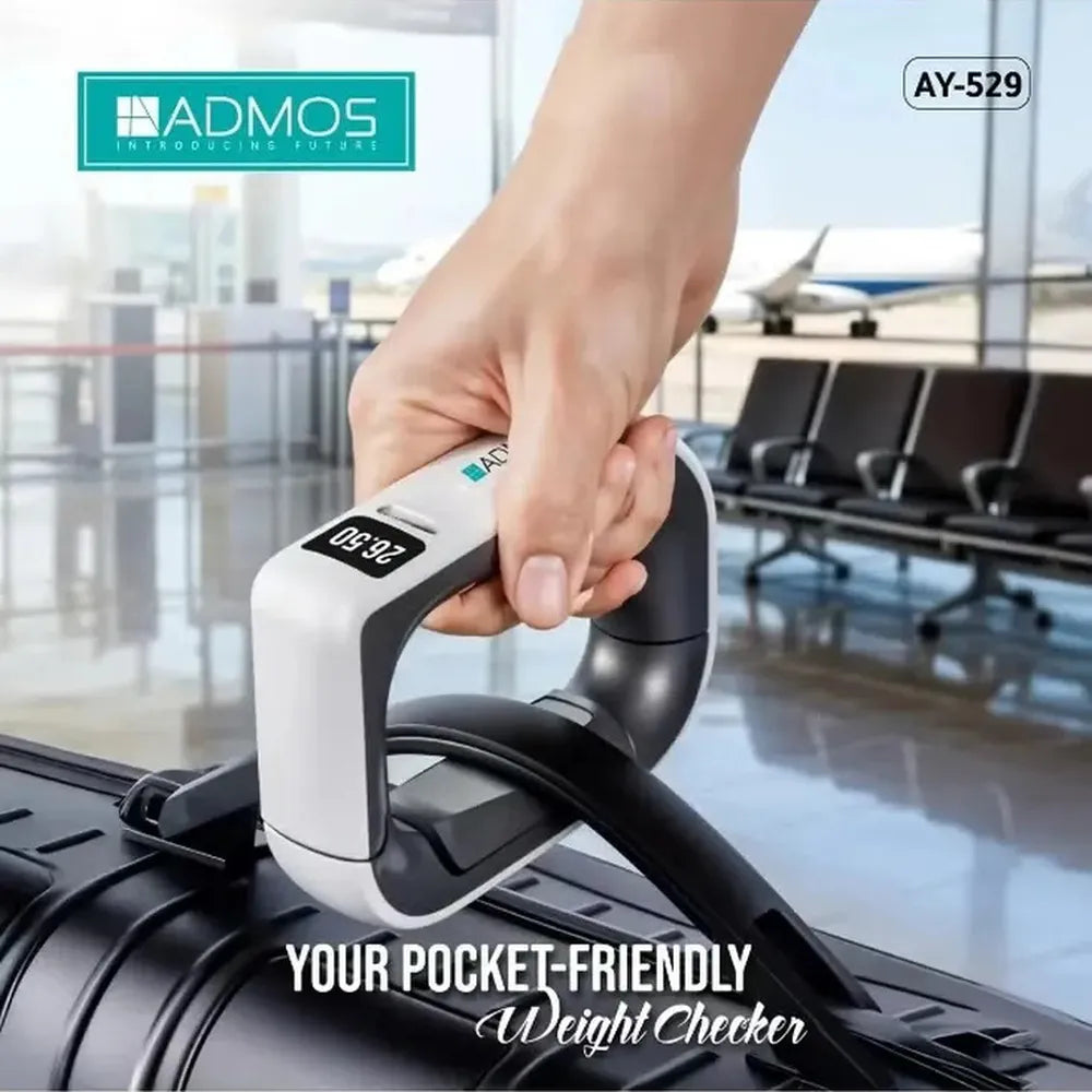 Admos Digital Luggage Scale, 50Kg Electronic Handheld Hanging Scale