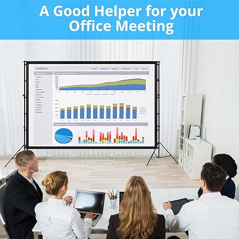 Projector screen simple 100 inch Foldable
