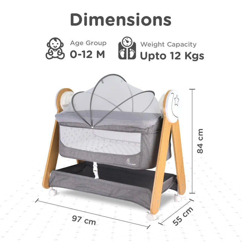 2-in-1 Electric Baby Cradle with Automatic Rocking Feature-5